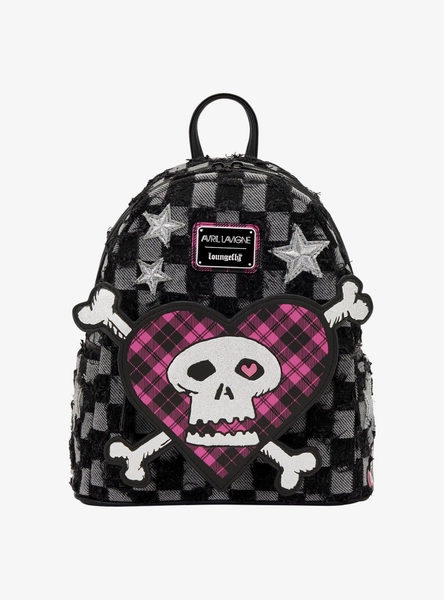 Loungefly Avril Lavigne Logo Patchwork Mini Backpack