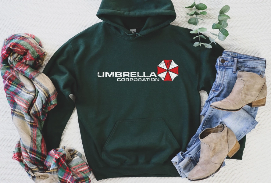 Umbrella Corp Hoodie, Umbrella Corporation shirt, gift for zombie video game fans t-shirt resident evil