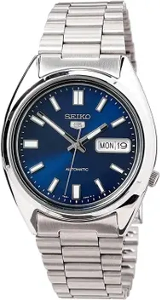 Relógio SEIKO 5 automático SNXS77 para homens com mostrador azul - Kit Relógio - Magazine Luiza