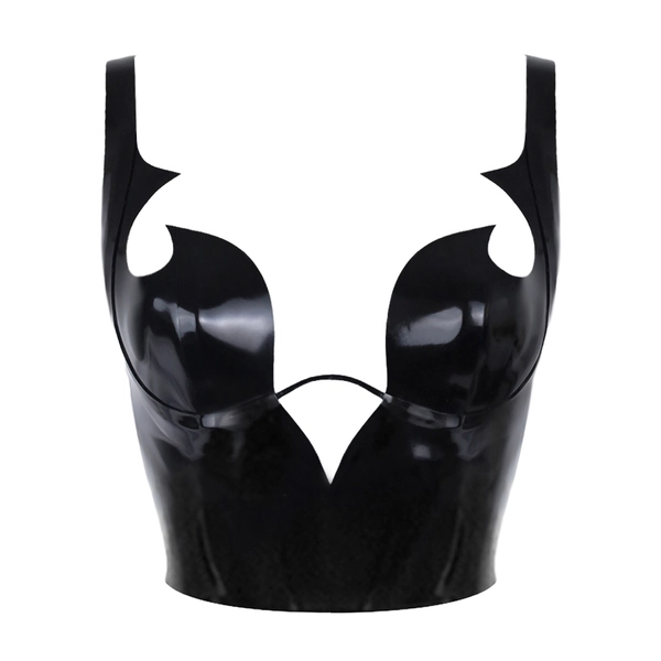 Latex Paris Burning  W Top in black