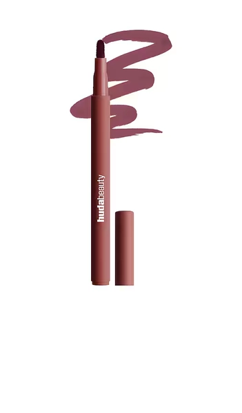 Huda Beauty Lip Contour Lip Stain in Berry Brown.