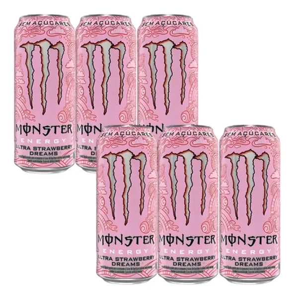 Kit Energetico Monster Ultra Strawberry Dream 473ml C/ 6und
