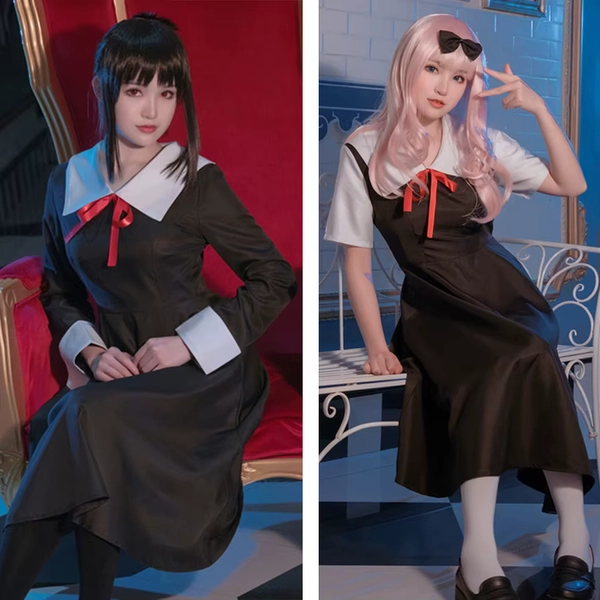 Anime Kaguya Sama Liebe Ist Krieg Cosplay Shinomiya Kaguya Fujiwara Chika Kostüme Kleid Uniform Perücke Kopfbedeckung frauen Halloween Anzüge - AliExpress
