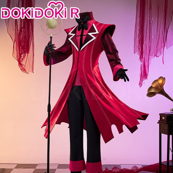 Disfraz de Alastor para hombre, disfraz de Anime 【S-3XL】 dokidoki-r Alastor Radio Demon, disfraz de Halloween de talla grande - AliExpress