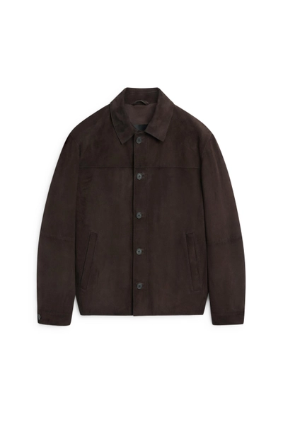 Suede Oversized Shirt - Massimo Dutti