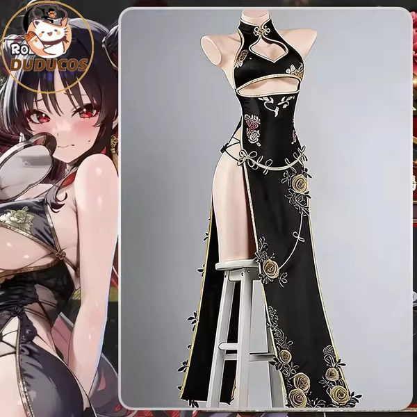 DUDU NIKKE Goddess of Victory Moran Cosplay Costume King of Flowers Cheongsam Women Halloween Party Role Play Suit - AliExpress 