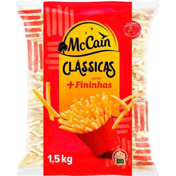Batata Pré-Frita McCain Congelada Corte Fino 1,5kg