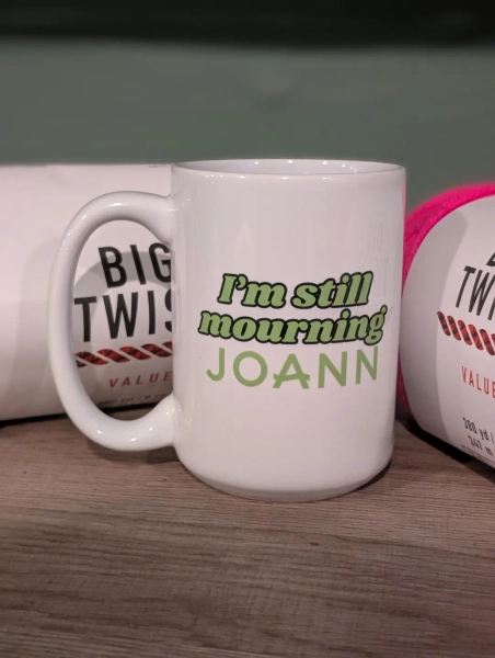 I'm Still Mourning Joann 15oz White Mug, Gift for Crocheter, Knitter, Crafter, Cute Mug, Crochet Hook Holder - Etsy Canada