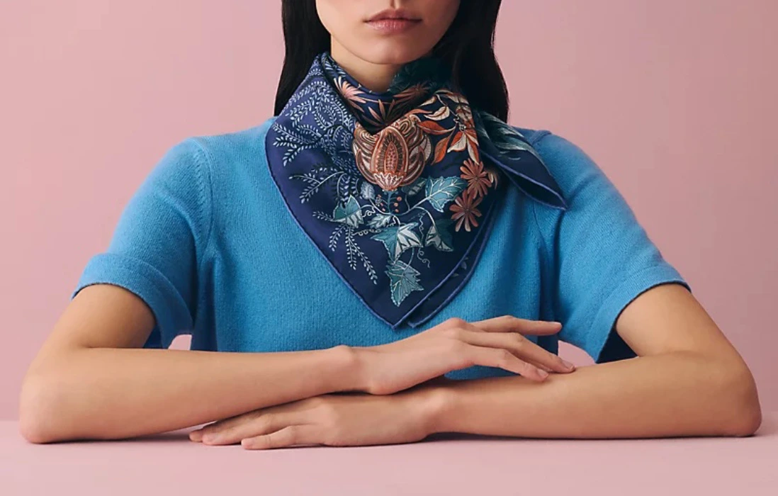 Hermès Silk Scarf "Le Jardin des Peintres"