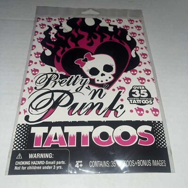 Pretty "n" Pink  35 Assorted Temporary Tattoos + Bonus Images NIP | eBay