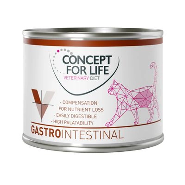 Concept for Life Veterinary Diet Gastro Intestinal pour chat 6 x 200 g