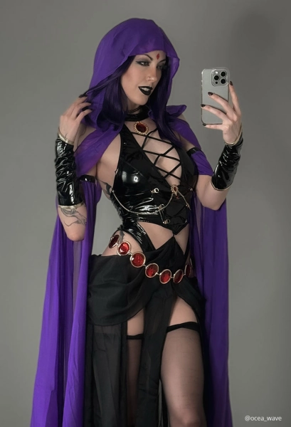 Love Healer Gothic Sexy Black Halter Backless Bodysuit Lace-up Leather Bodysuit with Hoodie and Skirt Women S