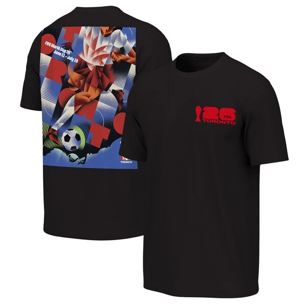 Men's Outerstuff  Black 2026 FIFA World Cup Toronto Host City Poster T-Shirt
