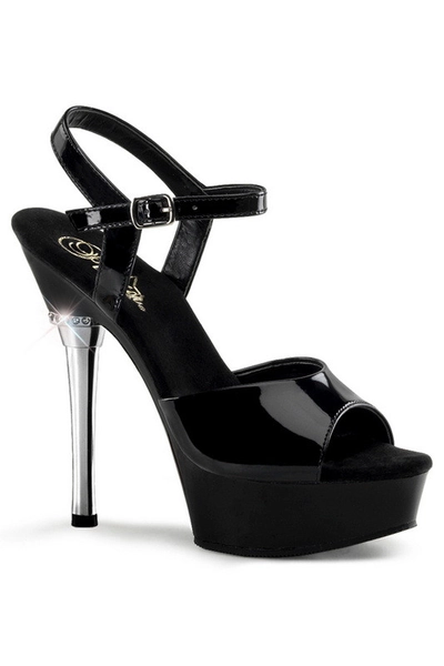 Black Ankle Strap Stiletto Sexy Heel