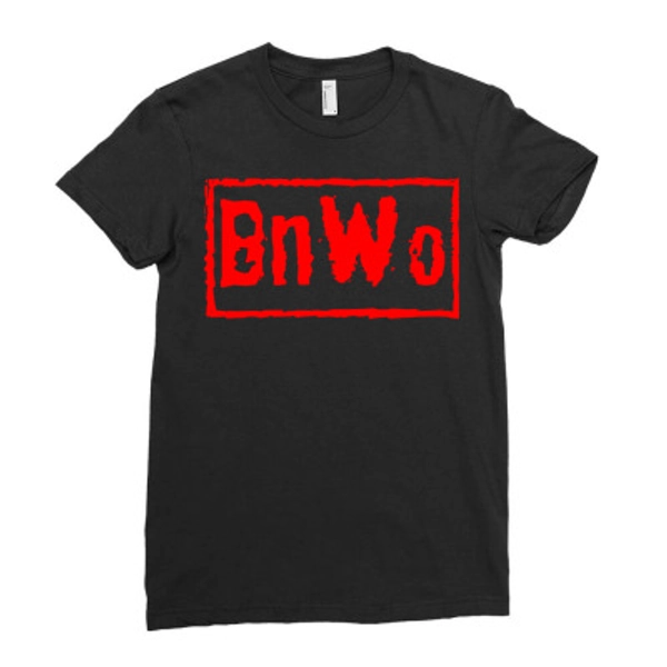 Bnwo Red Ladies Fitted T-shirt By Savagebbc - Artistshot