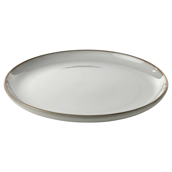 GLADELIG Plate - gray 10 "