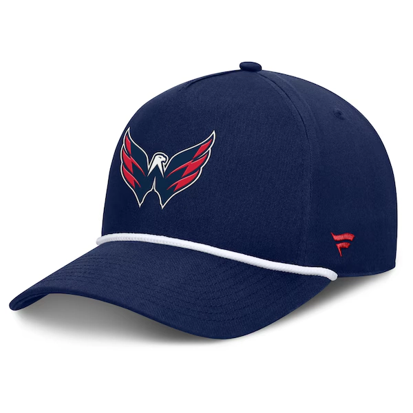 Washington Capitals Fanatics Authentic Pro Rink Roper A-Frame Adjustable Hat - Navy
