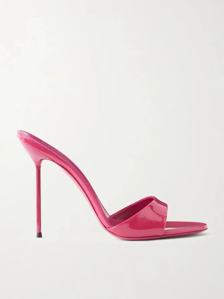 Lidia patent-leather mules - bright pink - IT36
