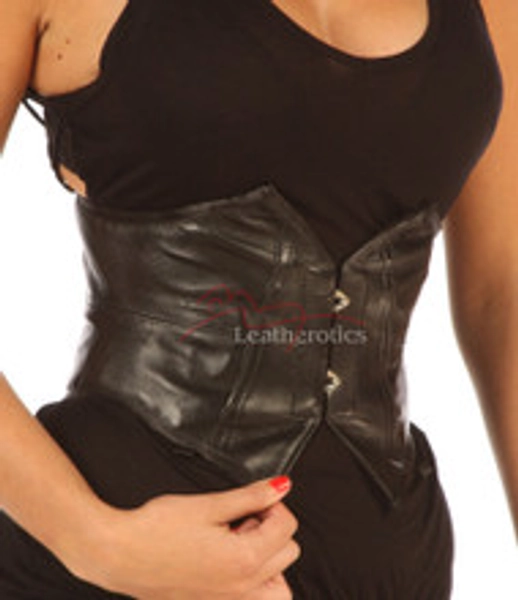 Mini Corset Underbust Leather Wide Waist Belt