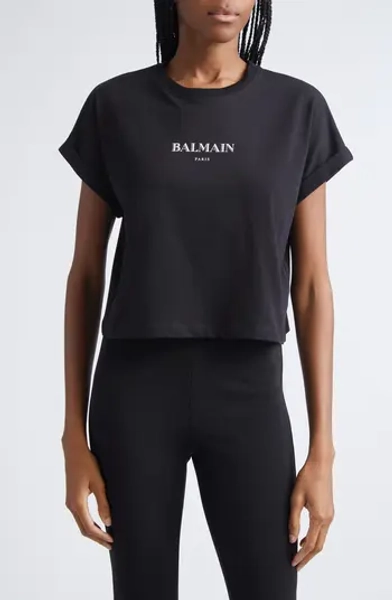 Logo Crop Graphic T-Shirt
