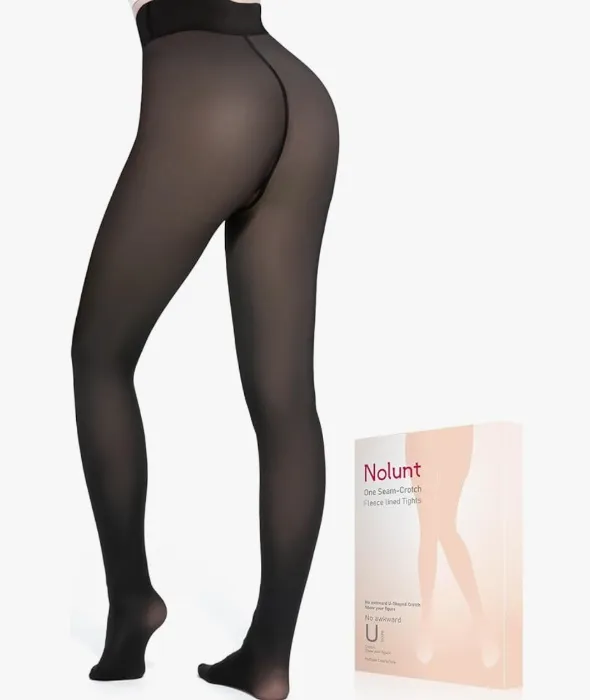 Women Fleece Lined Tights M Petite 