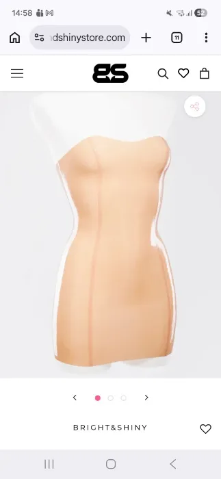 Latex boobtube dress in blue or yellow