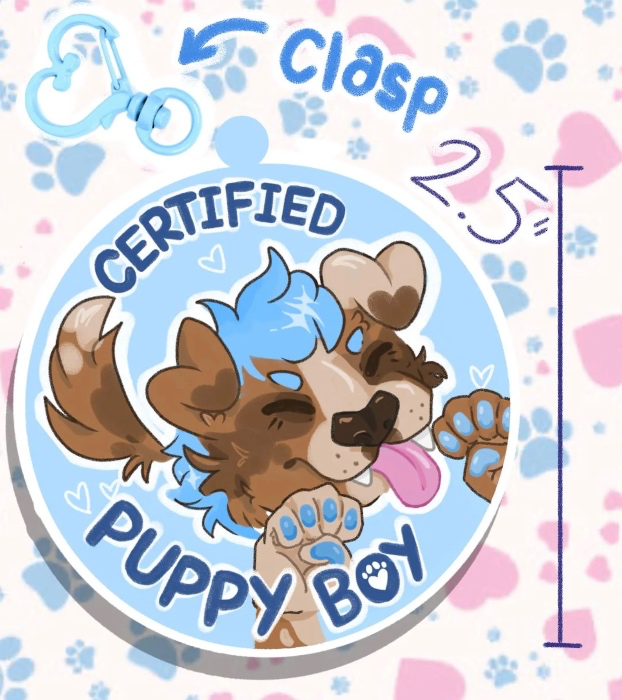 Puppy Boy Keychain