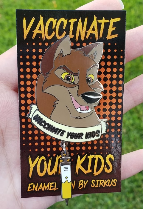 Vaccinate Your Kids Pin