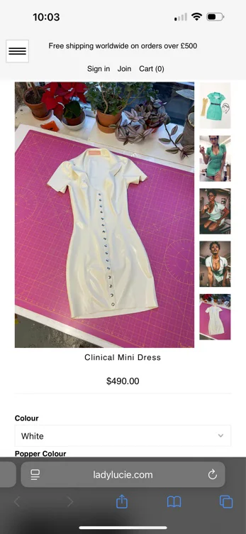 Clinical Mini Dress