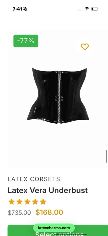 Latex corset 