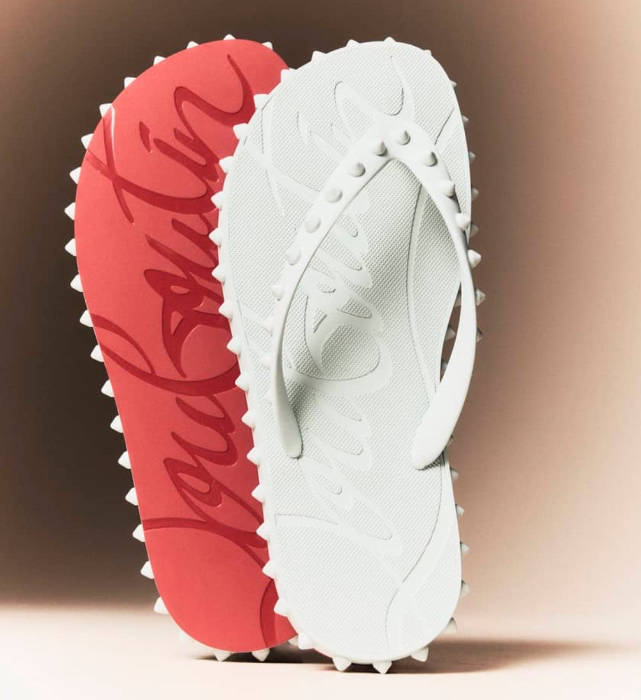 Christian Louboutin Spike Flip Flops
