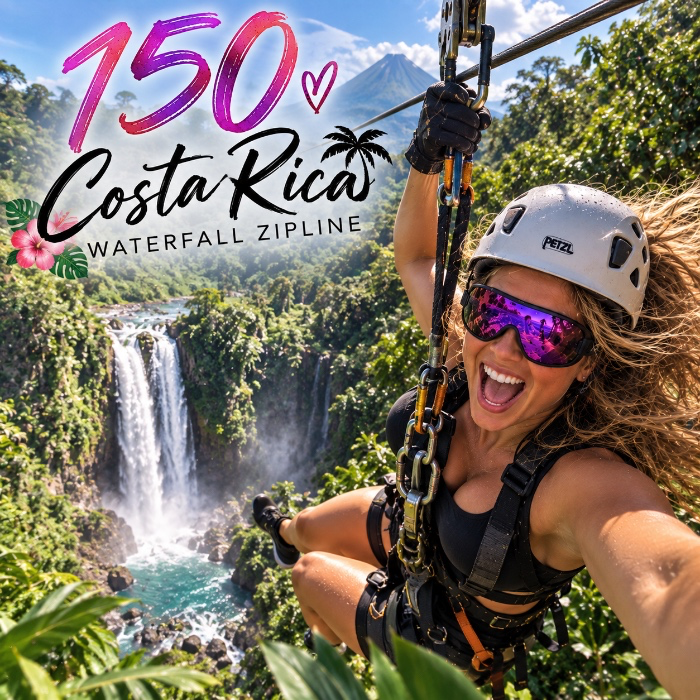 Costa Rica Waterfall Zipline