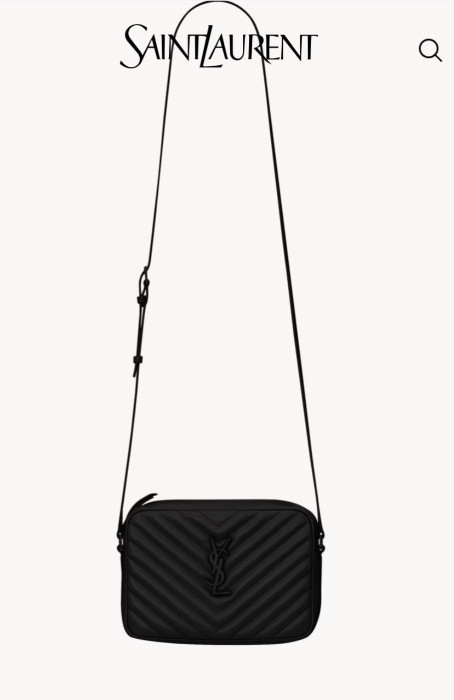 LOU CAMERA BAG IN QUILTED LEATHER BLACK