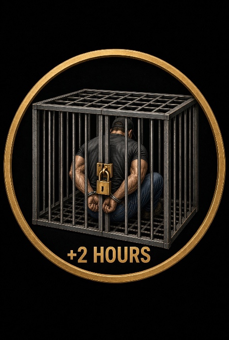 Zack caged (2 hours)