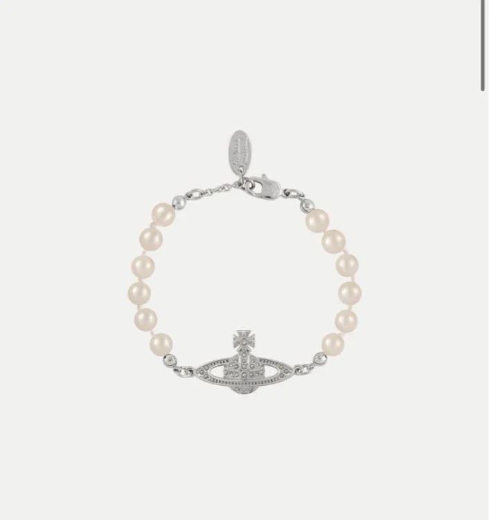Mini Bas Relief Pearl Bracelet