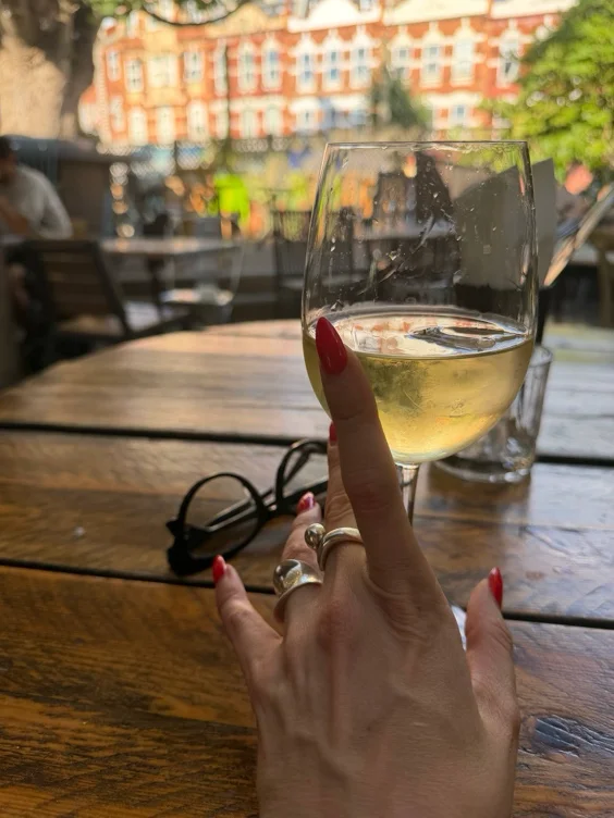 Glass of wine… 