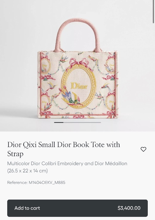 Dior tote bag 