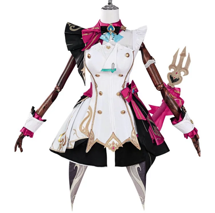Genshin Impact Escoffier Cosplay Costume - S / Clothing + Accessories (Free Hat)