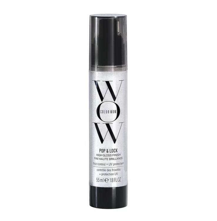 COLOR WOW Pop & Lock Anti-Frizz Hair Serum: Prevent Colour Fade, Temporarily Seal Split Ends, and Add Gloss - Get Silky, Shiny Hair!