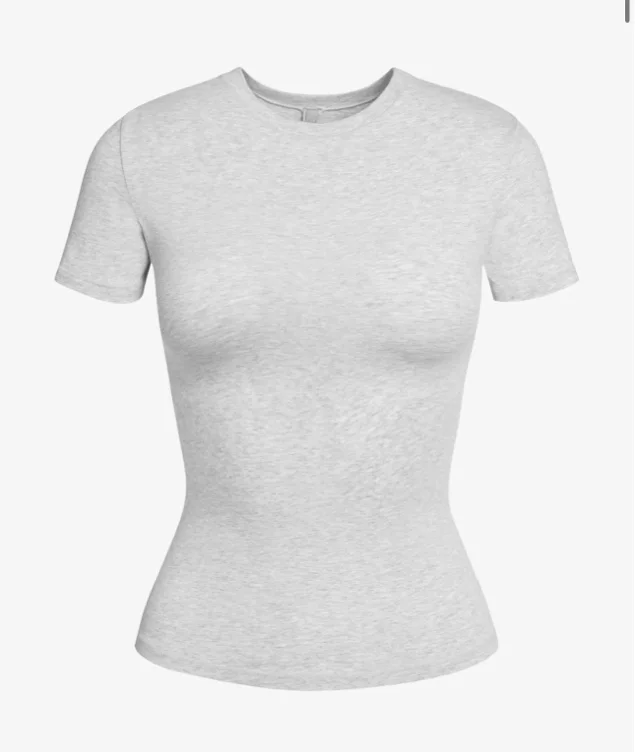 SKIMS Scoop-Neck Stretch-Cotton T-Shirt