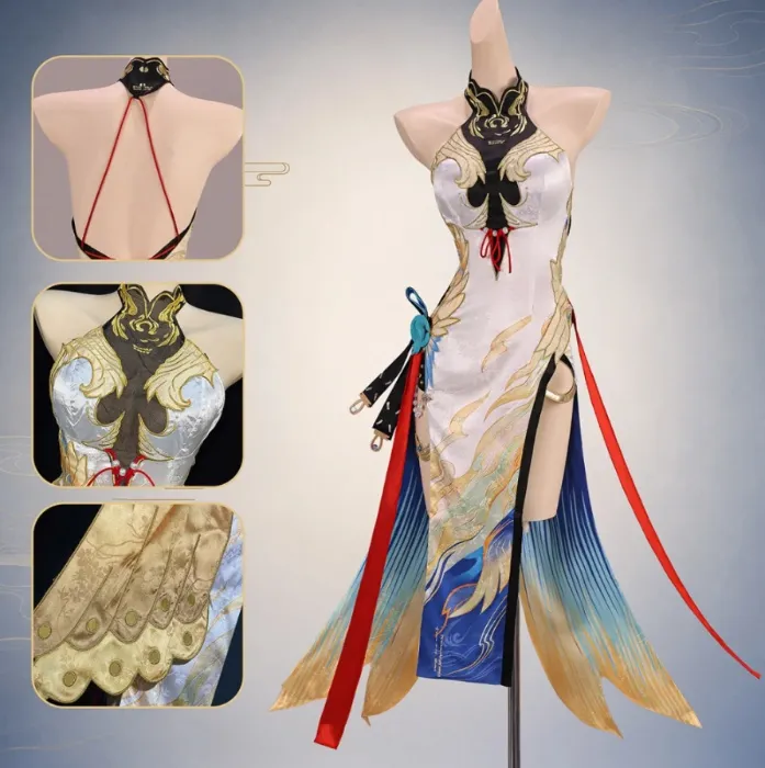 【Nekocos】Game Wuthering Waves Cosplay Suisui Cosplay Costume | Custom-Tailor - Full Set +Wig / 3XL
