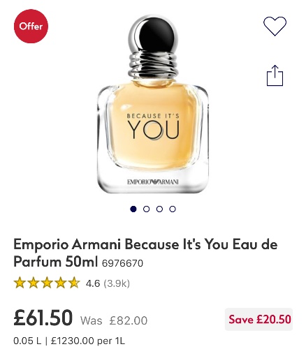 Perfume 50ml (on offer)