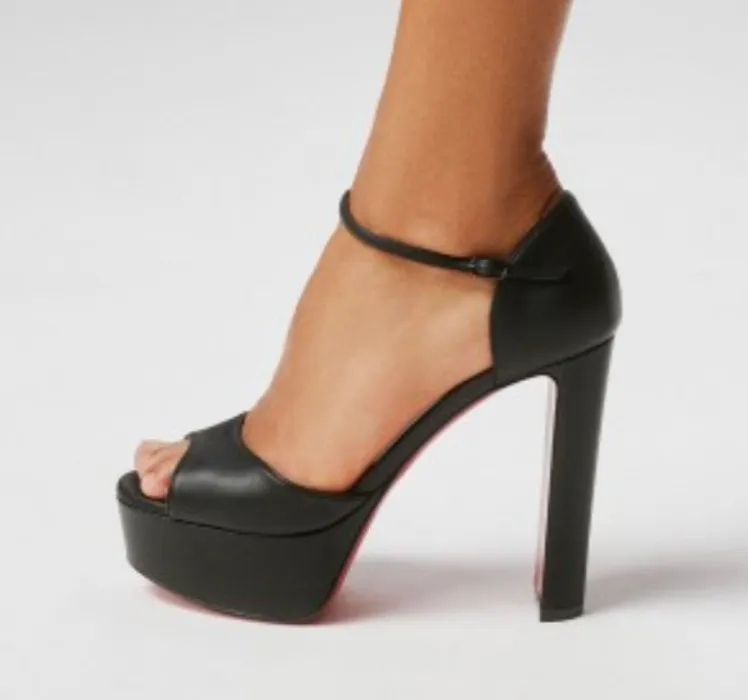 Sandaloo 130 mm Strappy sandals - Lamb nappa leather - Black - Women