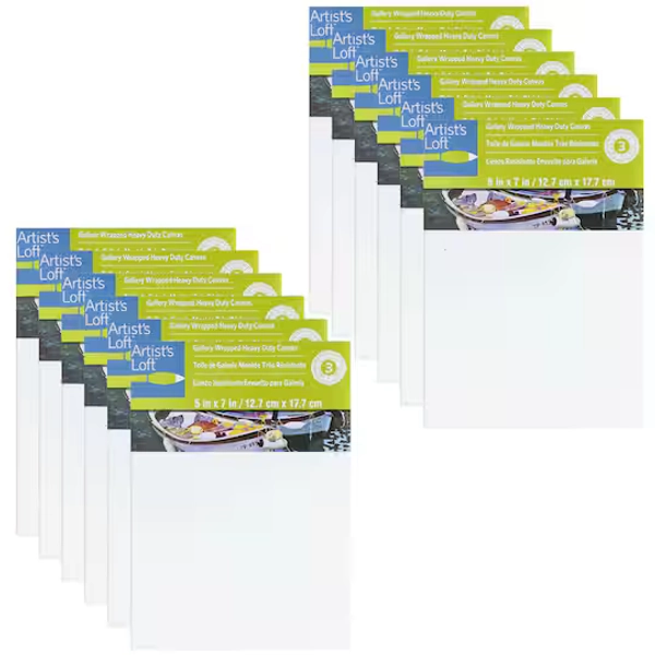 12 Pack: Level 3 Gallery Wrapped Heavy Duty Canvas by Artist's Loft®