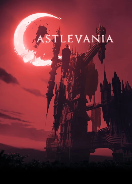 'Red Moon' Poster, picture, metal print, paint by Castlevania | Displate