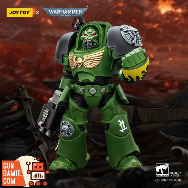 [Pre-Order] JoyToy JT03226 1/18 Warhammer 40K Salamanders Terminator with Power Fist and Storm Bolter