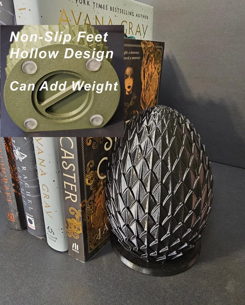 Dragon Egg Bookend, Fantasy Bookend, Dragon Decor, 3D Printed Book Holder, Gothic Home Decor, Mythical Creature Gift, Nerd Shelf Decor - Etsy