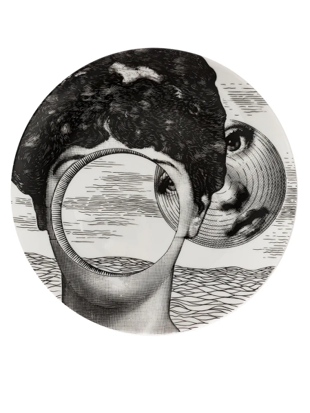 Fornasetti Plate - Black