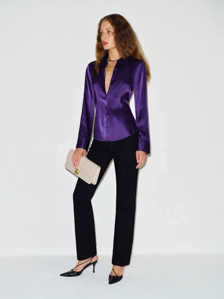 Raya Fitted Silk Shirt