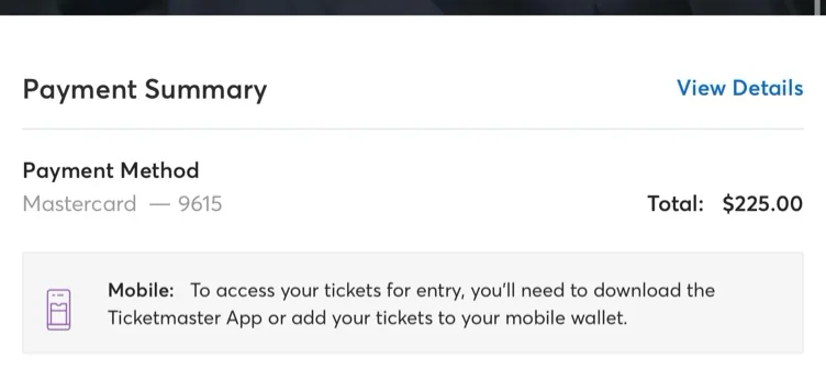 Concert Ticket 🎫